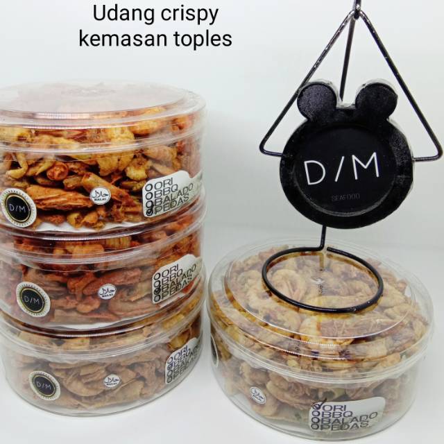 

Udang crispy by D/M seafood kemasan Toples