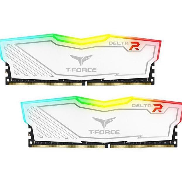 BANTING HARGA TEAM T Force Delta RGB 2x4 8GB DDR4 kit 3000MHz White