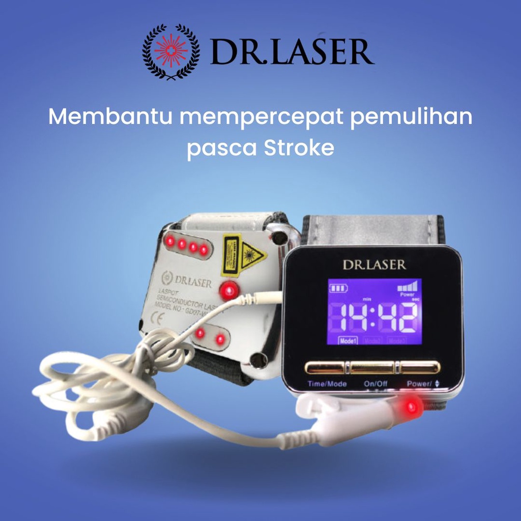 DR LASER HI PLUS 7 TITIK MATA LASER ASLI ORIGINAL - MEMPERCEPAT PROSES PEMULIHAN PASCA STROKE