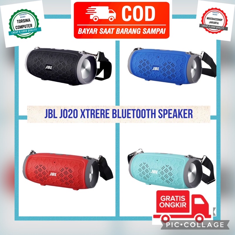 SPEAKER BLUETOOTH JBL J020 XTRERE WIRELESS PORTABLE SPEAKER BASS