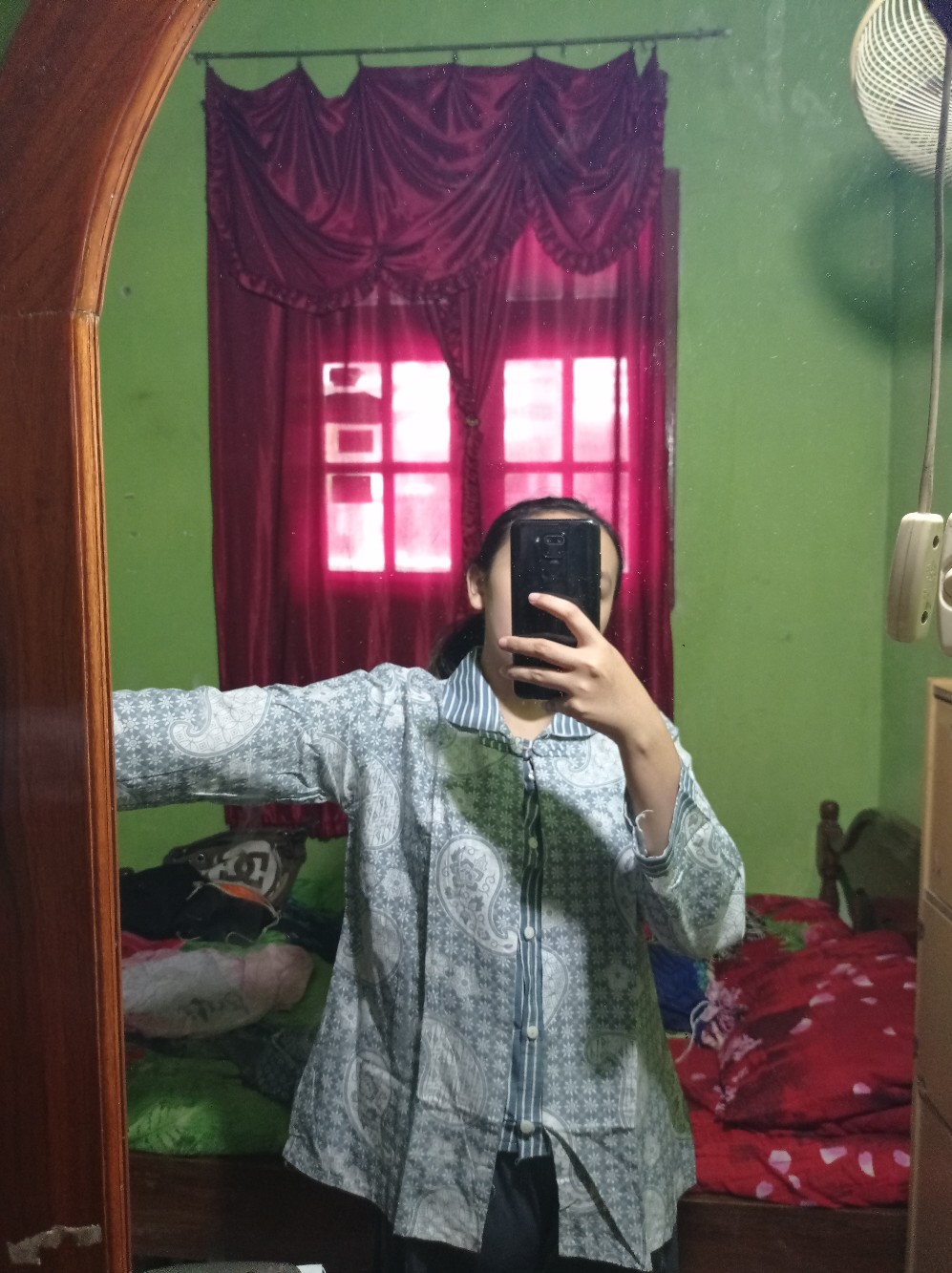 Batik Wanita Asj Sa Hrb026 Kenongo Kemeja Tosca Pendek