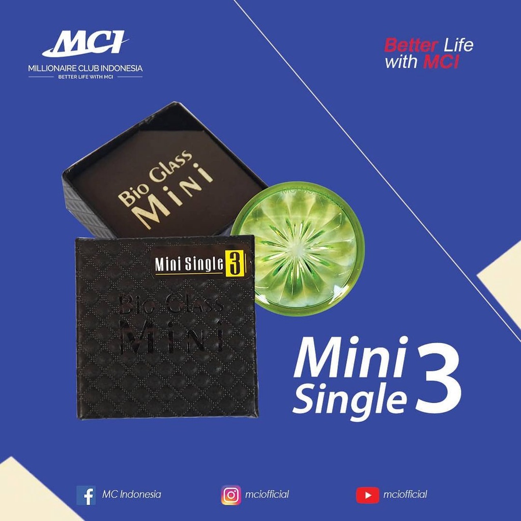 Produk Promo Alat Terapi Kesehatan Bioglass Mini V3 Single  Original - Ready Stock