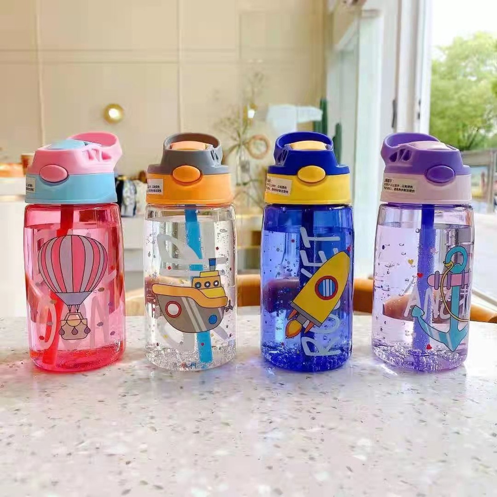 BOTOL ANAK SEDOTAN OCEAN WORLD 480ML/BOTOL MINUM CUTE / botol viral murah