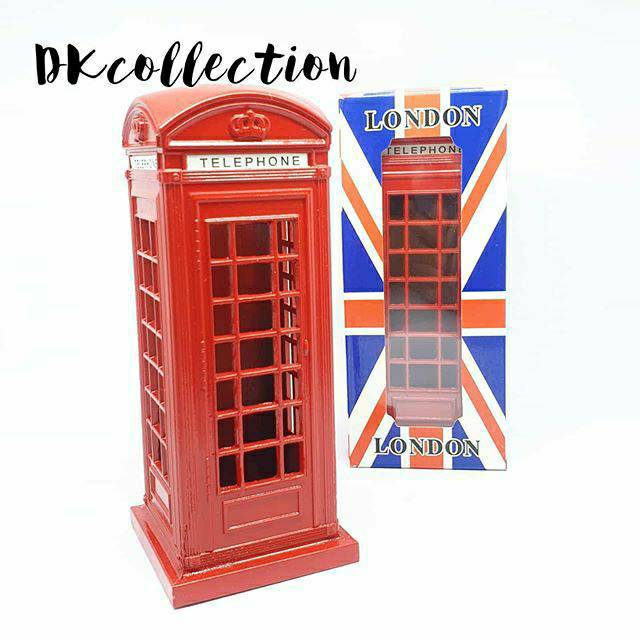 MINIATUR TELEPHONE BOX LONDON TELEPHONE BOX ENGLAND  15cm