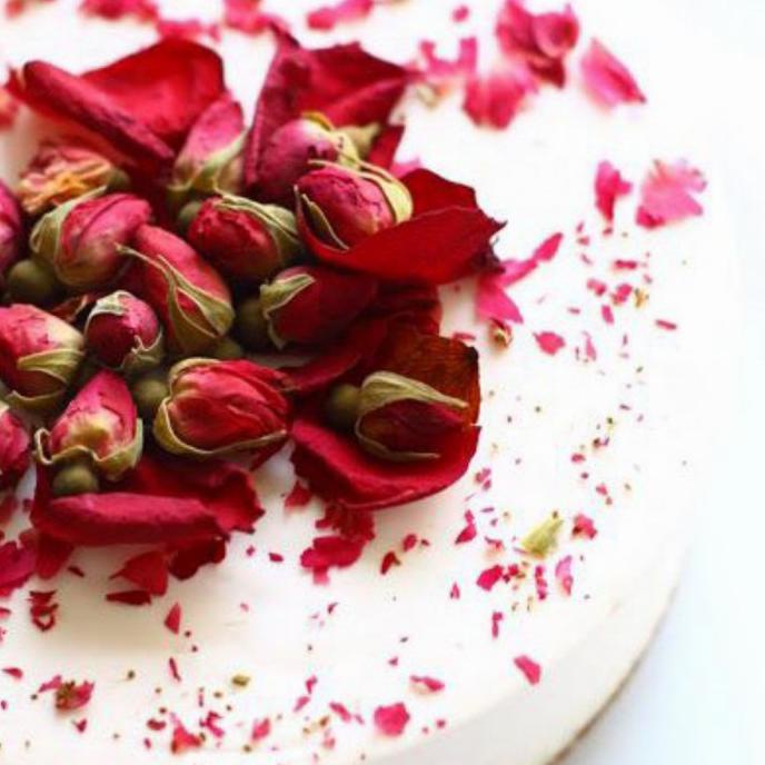 

Edible Flower Alami Cake Kue Dekorasi Decorated Makanan Bunga Hiasan