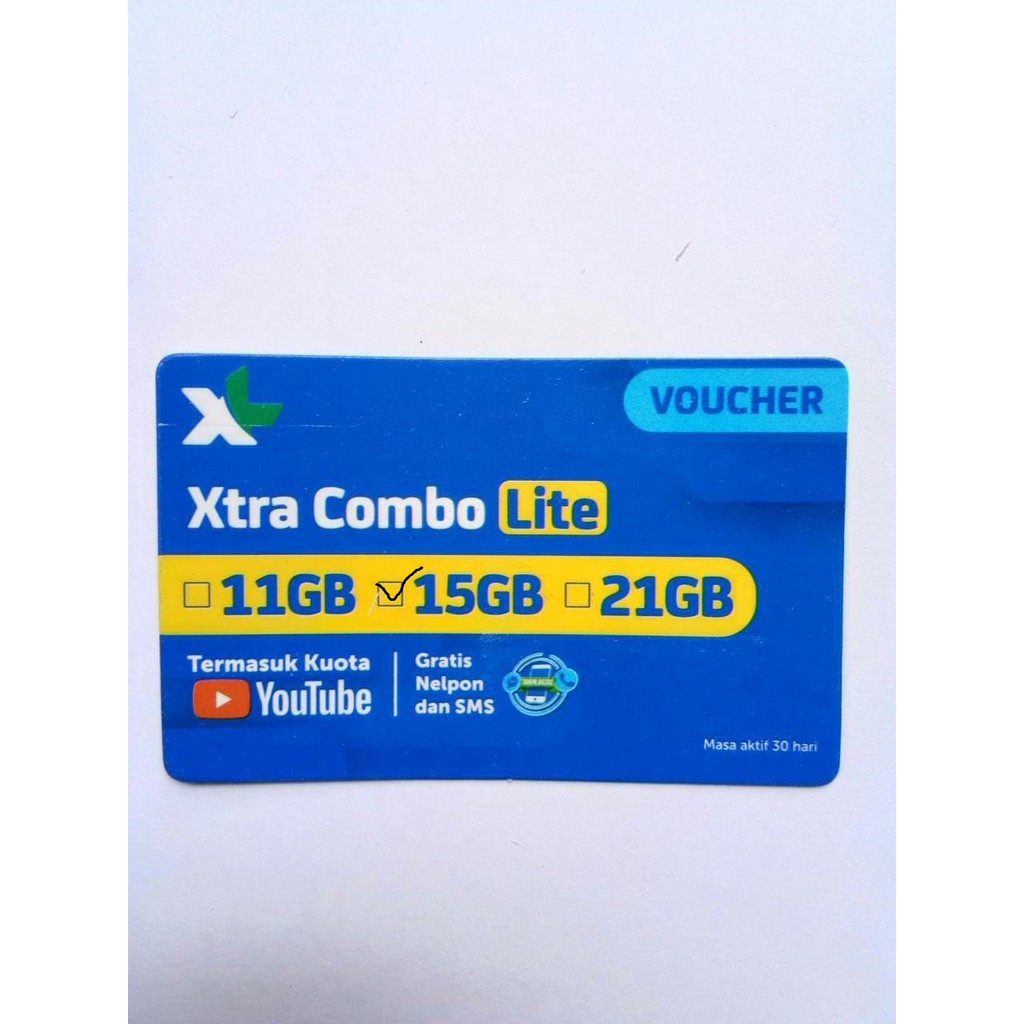 VOUCHER XL XTRA XOMBO LITE 15GB