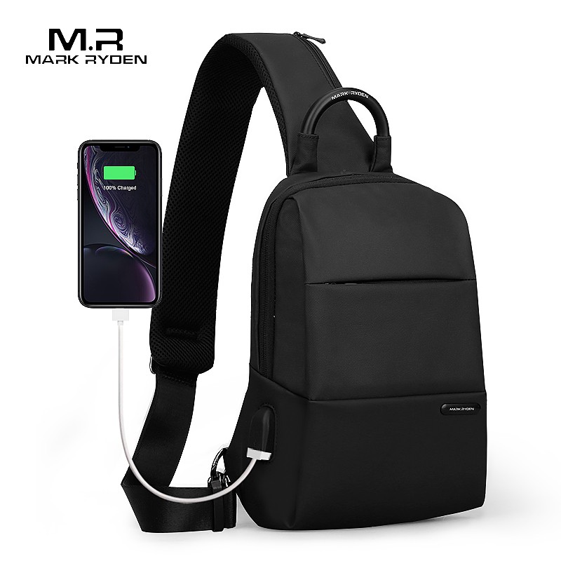 Tas Selempang MARK RYDEN MR7558 Original Ori Sling Bag Anti Maling USB