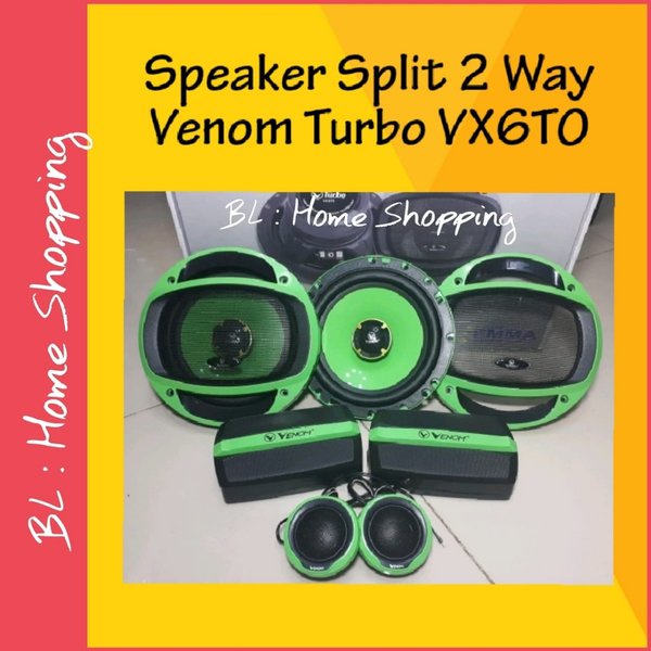 Beli Split Speaker Venom Turbo VX6TO Bergaransi Resmi Limited