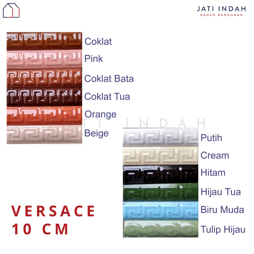 Kuku Macan 10 cm Motif Versa / Bon-bon Lis Pinggiran Keramik