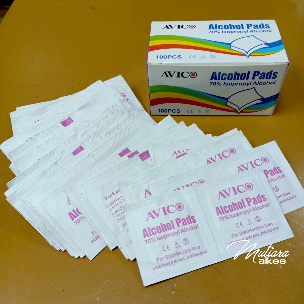 (MUTIARA ALKES) AVICO SWAB -ONESWABS ONEMED - Alcohol Pads - Tissue Alkohol
