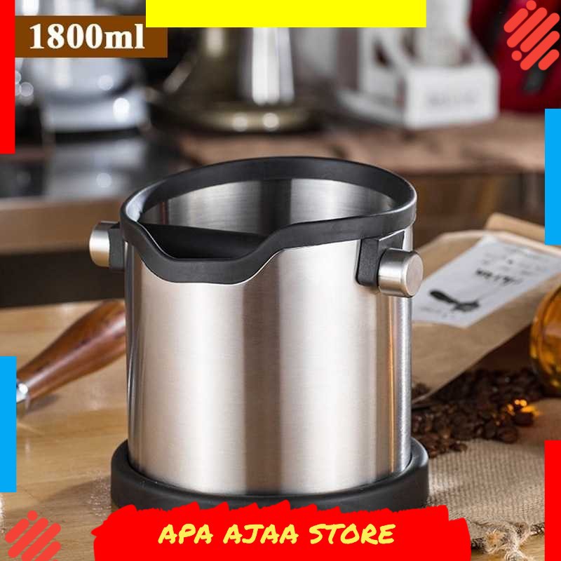 Best Seller ! Voraca Wadah Kopi Espresso Knock Box Container Barista Anti Slip FK655