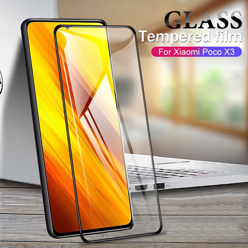 2 In 1 Tempered Glass Pelindung Layar + Lensa Film Nfc Untuk Xiaomi Mi Poco X3 Poco X3