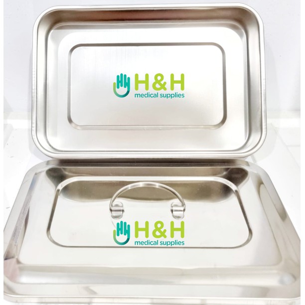 Dental Tray / Tempat Instrumen Gigi / Tray Gigi / Autoclaveable Dental Tray / Stainless steel Dental Tray / Kotak Instrumen Gigi