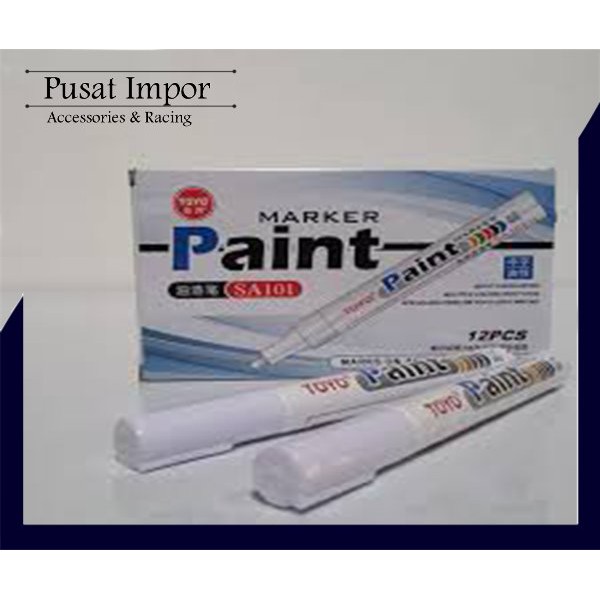 

Spidol Ban TOYO PUTIH - Paint Marker Toyo Kualitas Terbaik - Warna Putih - White MURAH