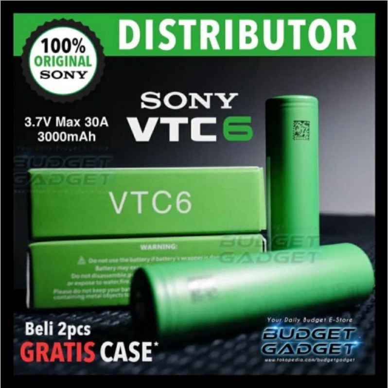 Cod new elektronik Baterry Sony VTC6 / Baterai sony vtc 6A 18650 3000mAh Original