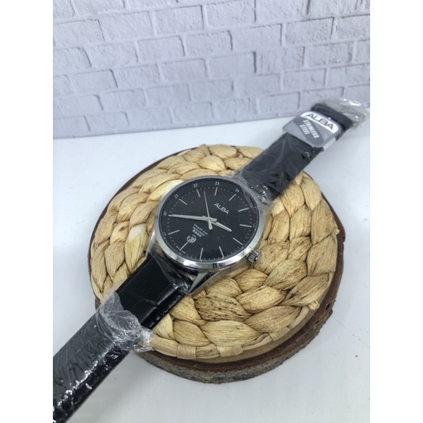 Jam Tangan Pria Alba Quartz kulit vj42 Original garansi resmi alba