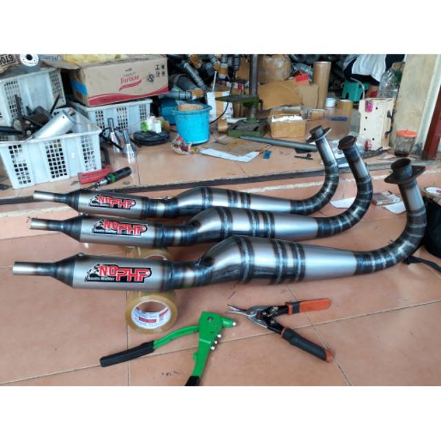 Knalpot Racing RX king Kolong 3v3 No PHP Muffler