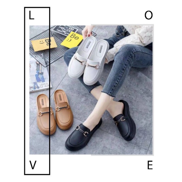 Sepatu Fliptop Wanita New Fashion Korea Jsm Strip Import high Quality RF
