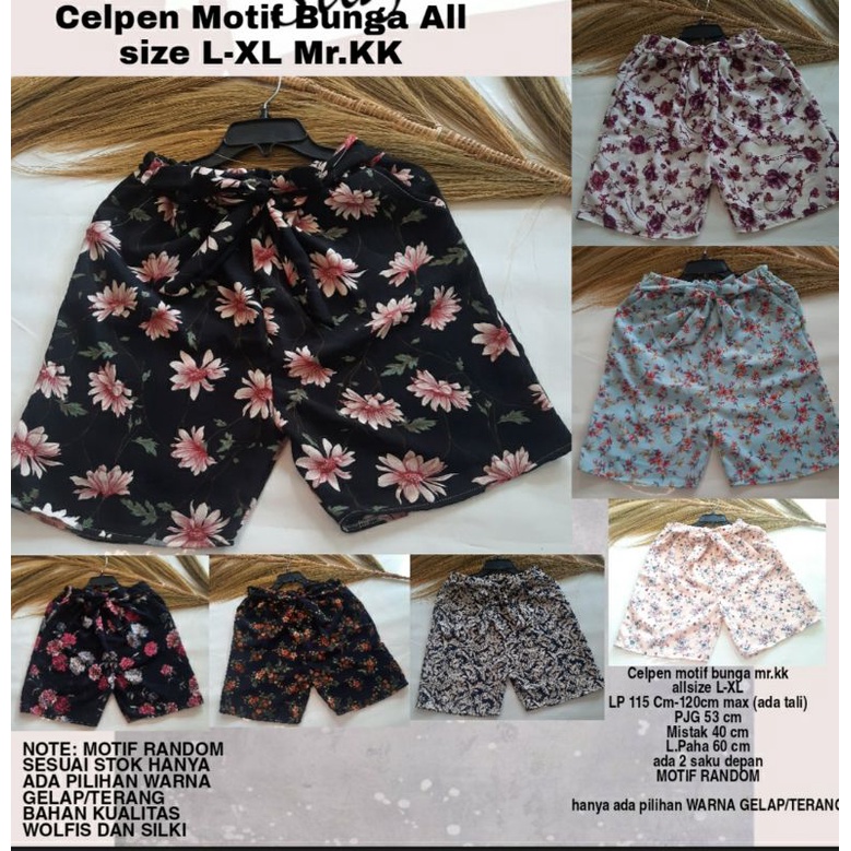 celpen motif bunga tali pita  all size L-XL mr.kk