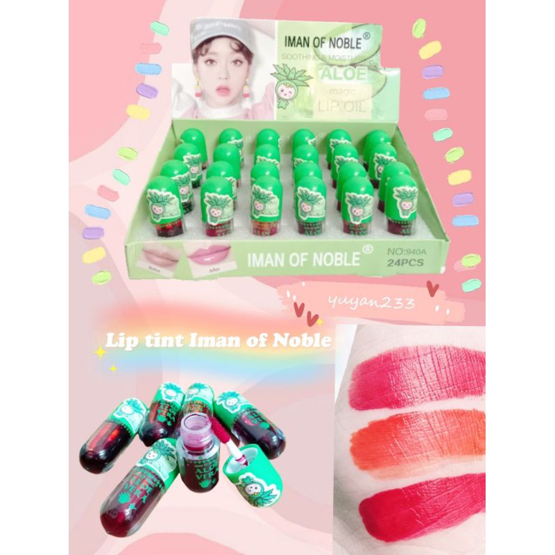 PROMO ECER!!!LIP TINT ALOEVERA IMAN OF NOBLE 940A