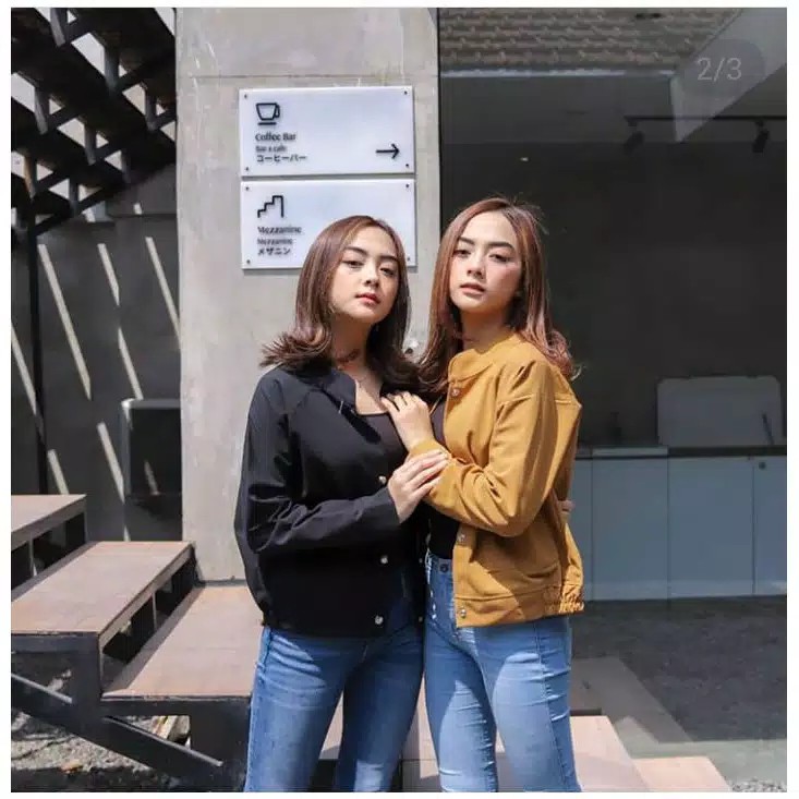 JAKET WANITA CASUAL | JAKET SELLY | JAKET KANFAS