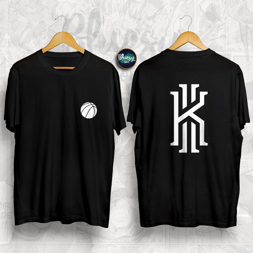 Baju Kaos BASKET NBA KYRIE IRVING LOGO TUMBLR TEE 30S COMBED