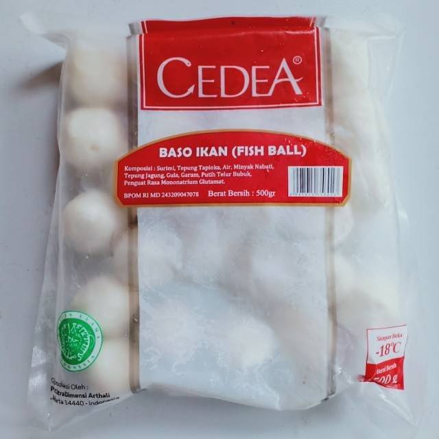 

Cedea Baso Ikan/Fish Ball/Baso Ikan Besar Cedea 500gr