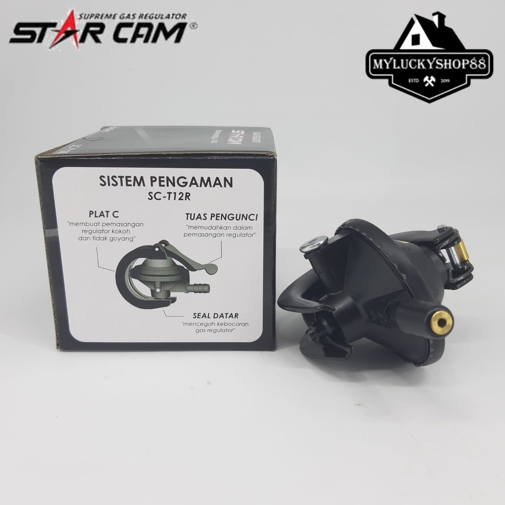 Regulator Gas Star Cam SC-23S SC-T12R Tekanan Rendah Non Meter Starcam sc23s SCT12R