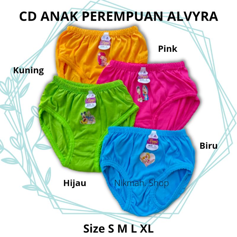 Celana dalam anak cewek/perempuan alvyra