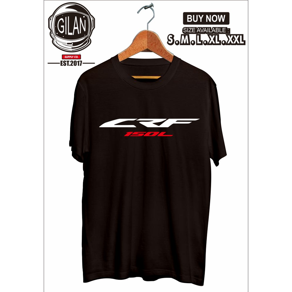 BAJU KAOS MOTOR HONDA CRF 150 L KAOS OTOMOTIF RACING -