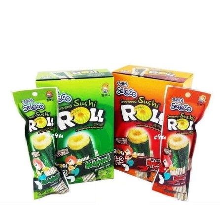 

Seleco Seaweed Sushi Roll Snack Rumput Laut Original / Spicy Seaweed Roll