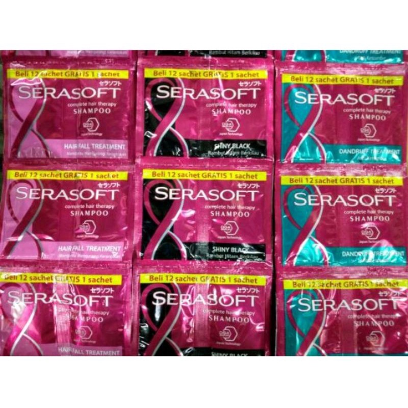 Shampoo Serasoft Serum Sachet 1 Baris (isi 3 sachet)