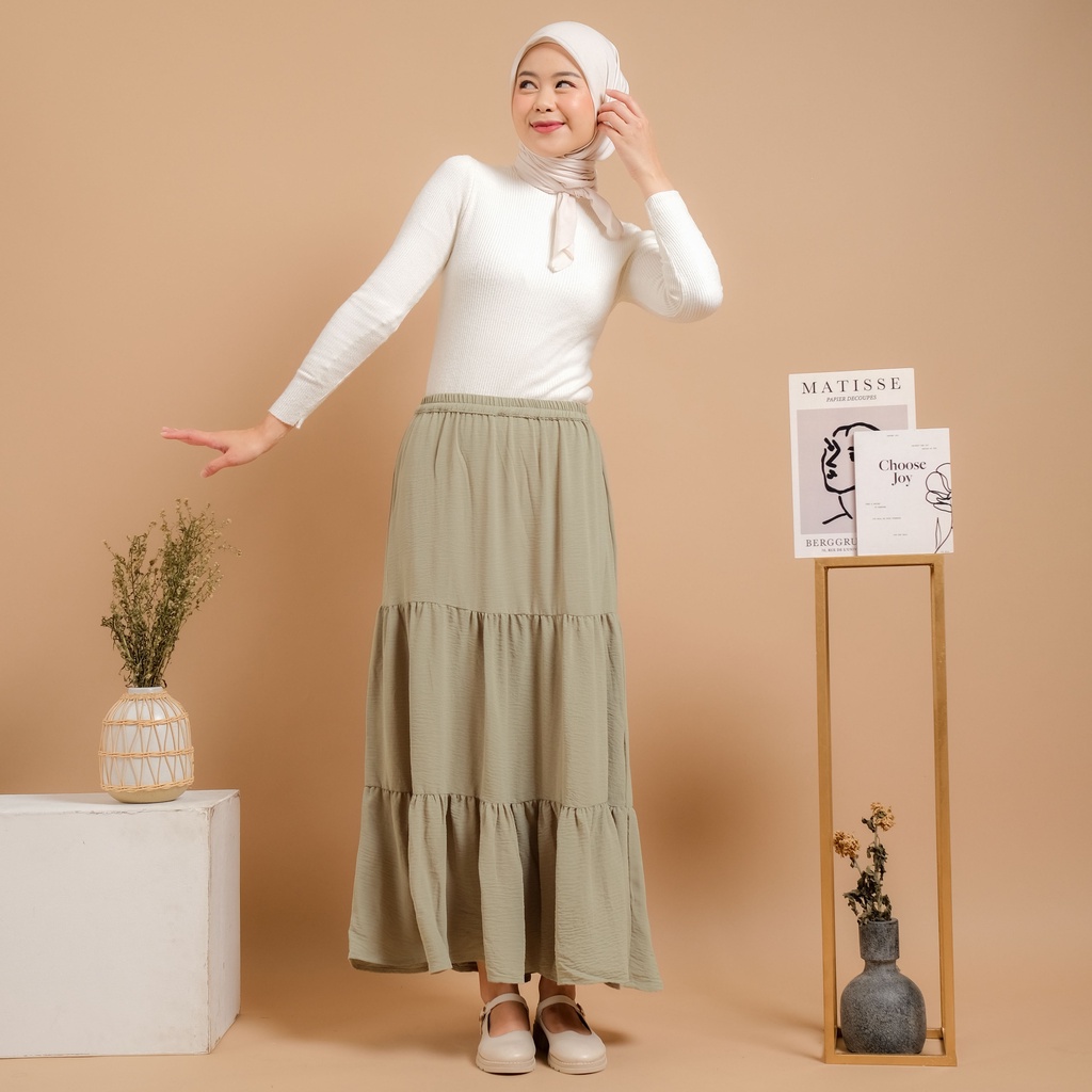 Mayoutfit Deinka Skirt / Rok Layer Wanita-5