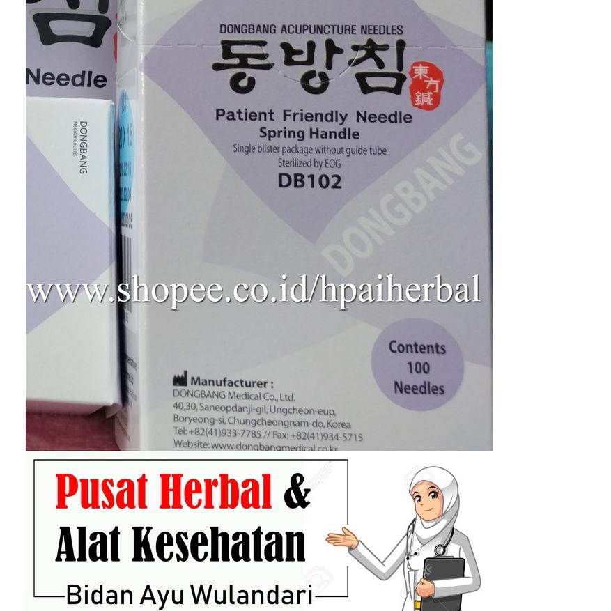 ▲ Jarum Akupuntur Merk Dongbang Ukuran 0.25x25 / Akupuntur Dongbang 1 Cun ➻