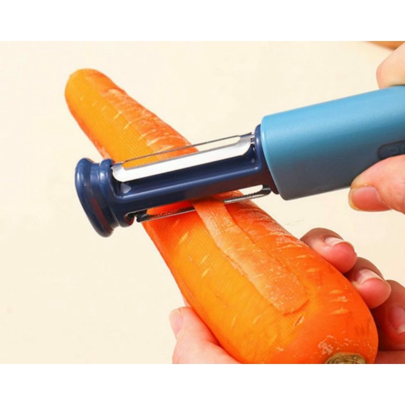 KITCHEN PEELER 2IN1/Pengasah dan Pisau pemarut sayur dan buah praktis