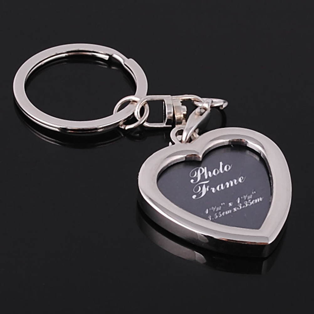 Hbid Glory 1pc Chic Transparent Clear Insert Photo Picture Frame Key Ring Chain Keychain Jelly