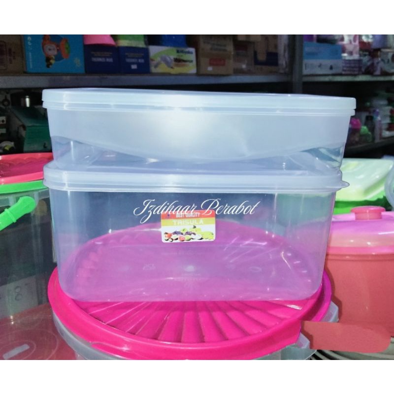 Toples Kotak Bening 900ml & 1800ml