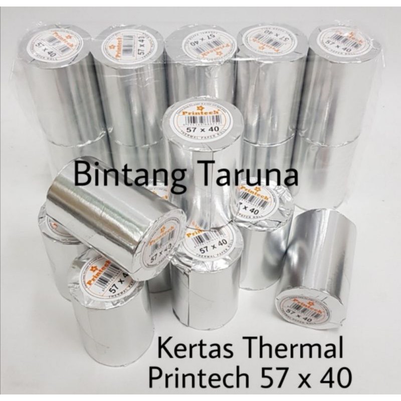 Kertas Kasir Thermal 57 x 40 Printech Kertas Thermal Printech 57x40