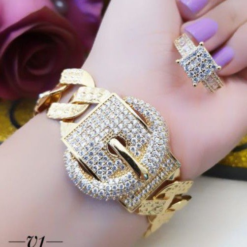 Xuping Set Gelang dan Cincin Wanita C726