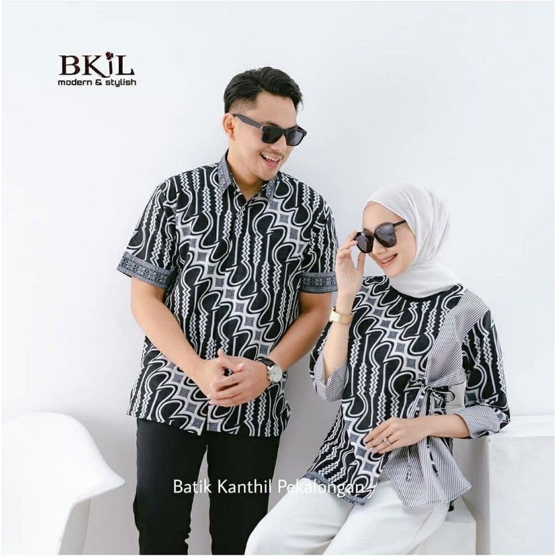 BAJU BATIK WANITA MODERN MONALISA GENES M,L,XL asli PEKALONGAN-1
