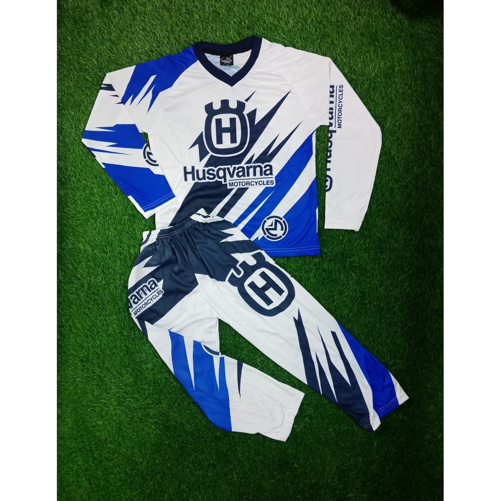 SETELAN ANAK MOTOCROSS /BAJU MOTOCROSS KIDS.HUSQVARNA