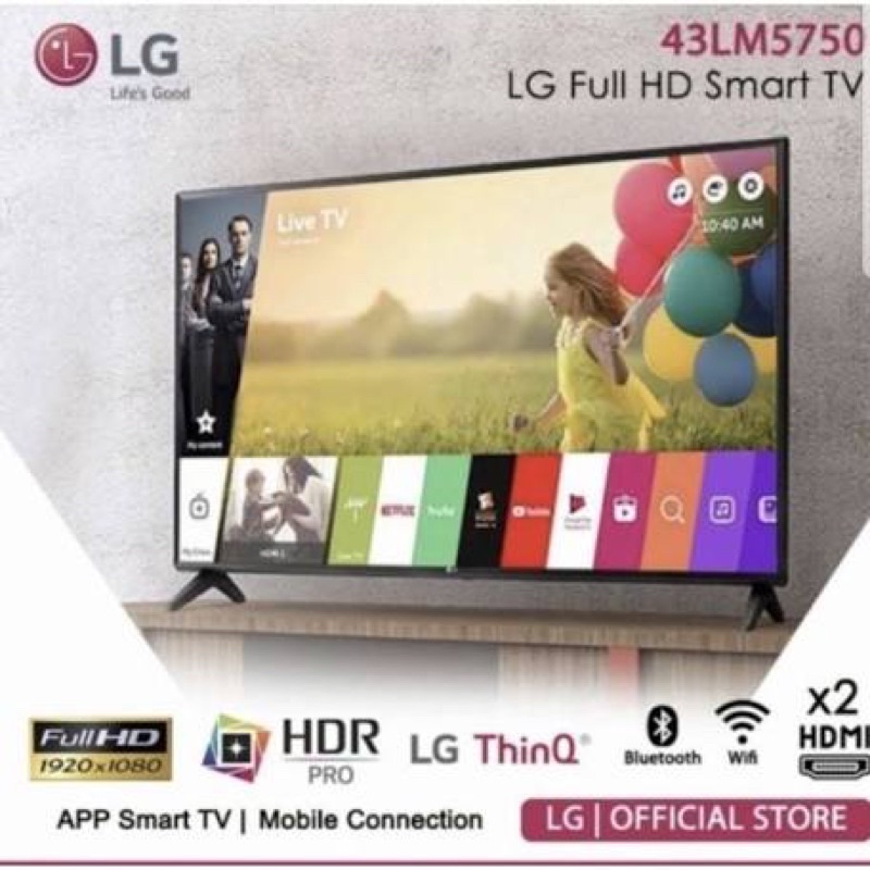 LED TV LG 43” 43inch 43 inch Smart 43LM5750 DIGITAL FULL HD