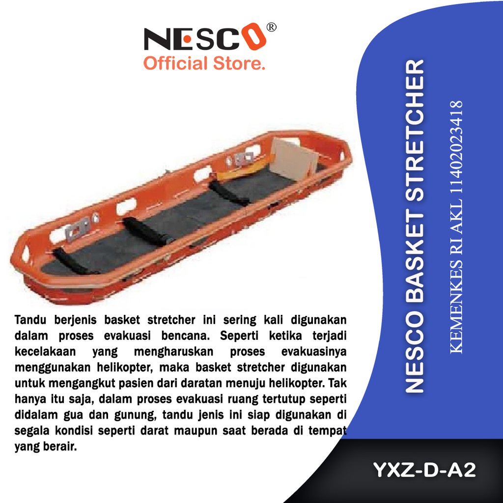 Nesco Basket Stretcher, Type Eyxz-D-A2