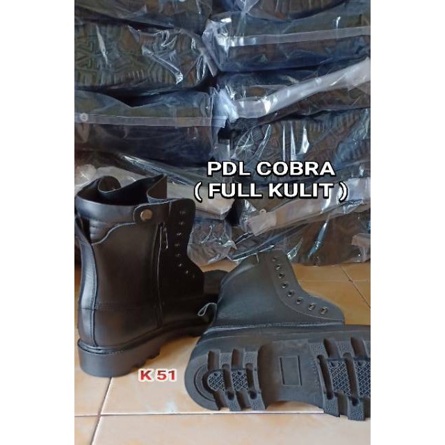 TSK ♻️ SEPATU PDL COBRA FULL KULIT + OUTSOL KARET ♻️