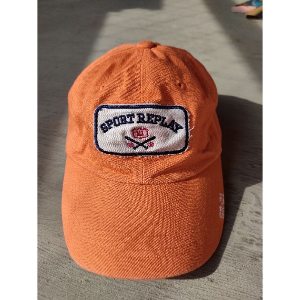 Topi Orange Sport Replay second