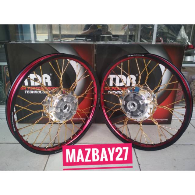 Sepaket Velg TDR Vixion New Plus Stel Velg Plintir