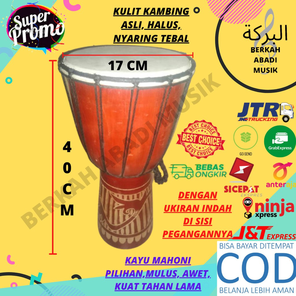 JIMBE SEDANG JIMBE 40CM JIMBE 40 CM JIMBE ALAT MUSIK 40 CM JIMBE 40 CM BESAR Jimbe ukuran 40CM genda
