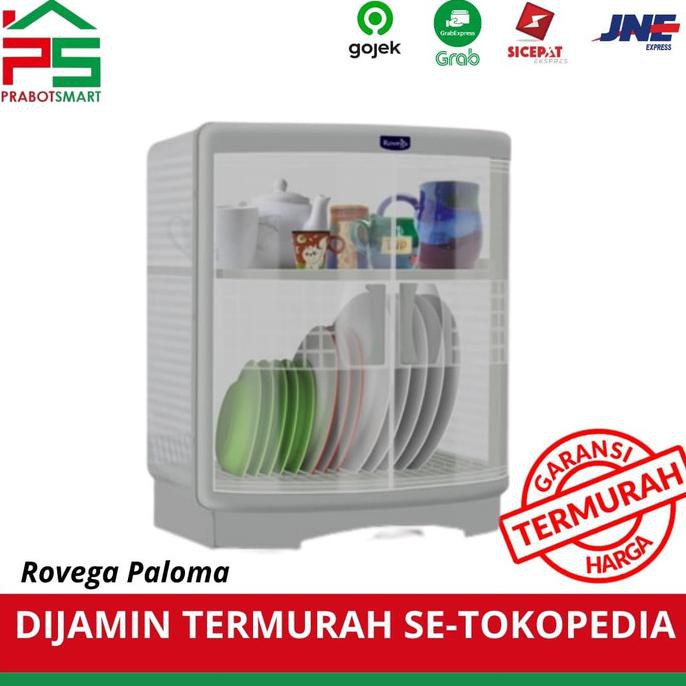 Rak Piring Rovega Paloma Plm 200 - Rak Piring Tutup Kaca (Mika) Ezarisstore89