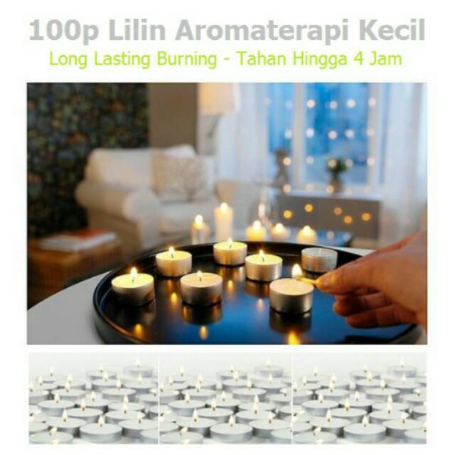 Lilin Tealight 4 Hours / Tea Light Candle 4 Jam serbaguna