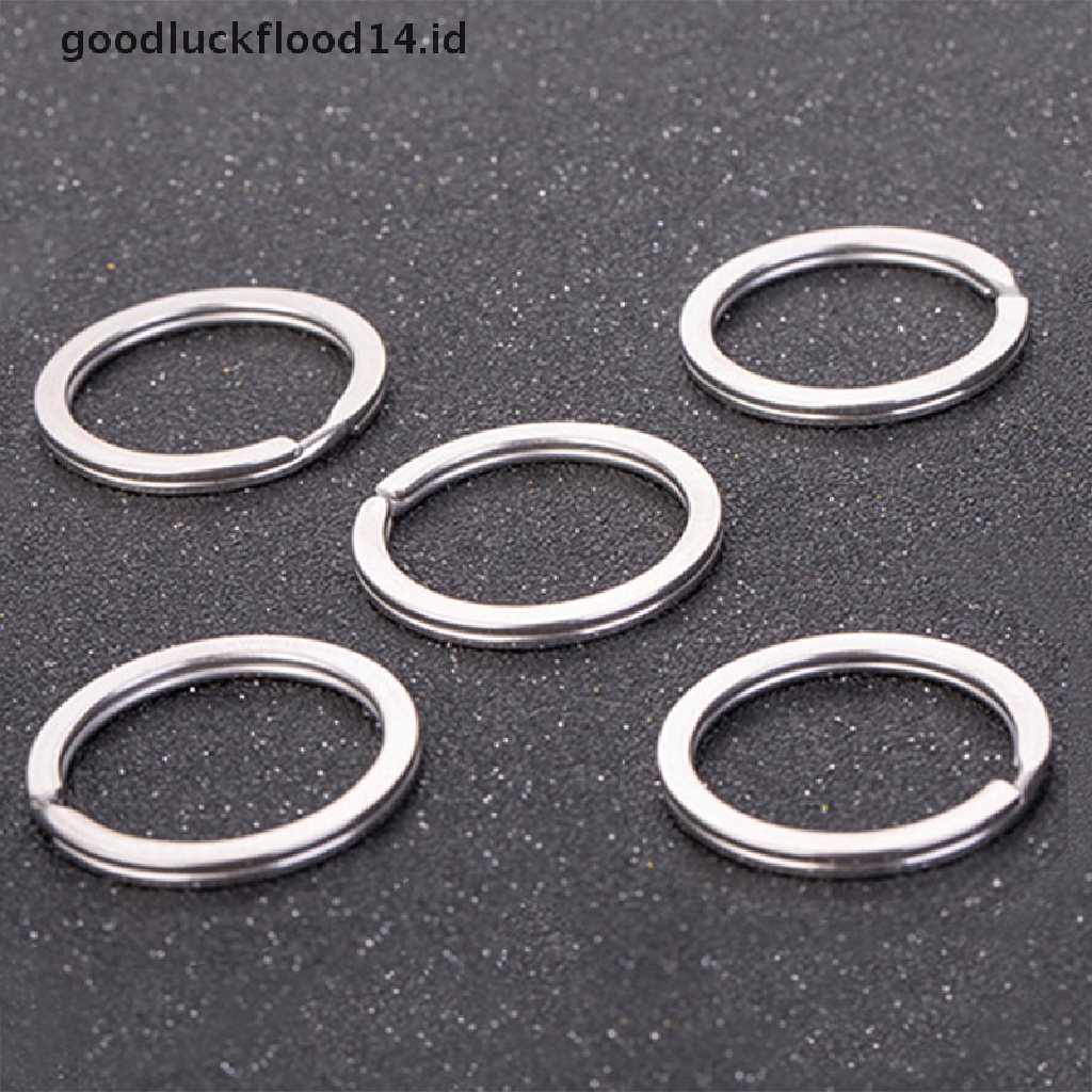 [OOID] 30PCS Polished Silver Split Ring Keyrings Key Chain Hoop Loop Key Holder DIY ID